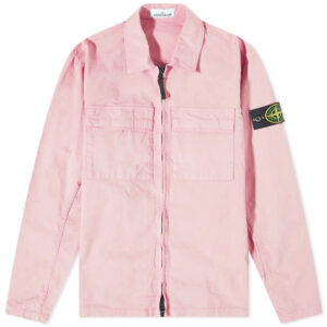 Stone Island Supima Cotton Twill Zip Overshirt