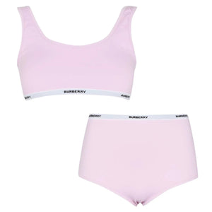 Womens Burberry Pink Logo Bikini