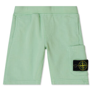 Stone Island Junior Logo-Appliqued Cotton Jersey Shorts