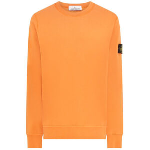 Stone Island Orange Garment Dyed Sweatshirt