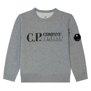Kids CP Company Grey Lens Sweatshirt