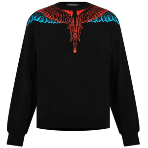 Marcelo Burlon Black Wings Knit Crewneck