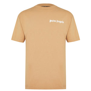 Palm Angels Tan Basic Logo T-Shirt