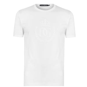 Dolce & Gabbana White Crest Tee