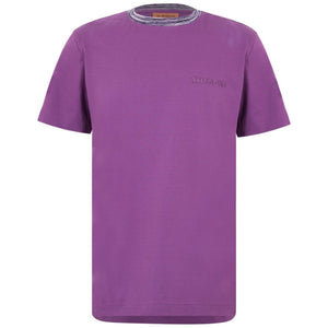 Missoni Purple Collar Trim T-Shirt