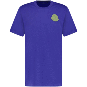 Moncler Blue Applique Logo T-Shirt