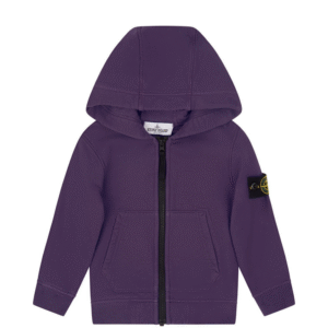 Stone Island Junior Purple Zip Hoodie