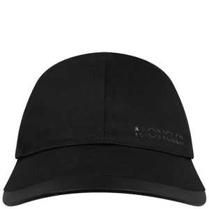 Moncler Black Tonal Logo Cap