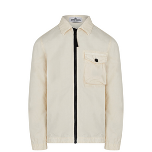 Stone Island Junior Zip Canvas Overshirt