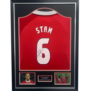 Jaap Stam Signed & Framed Shirt