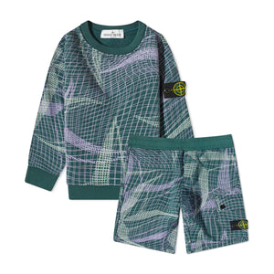 Stone Island Junior Net Print Tracksuit