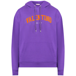 Valentino Purple Logo Hoodie
