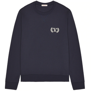 Valentino Navy Logo Sweatshirt