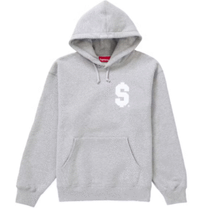 Supreme Grey Logo Hoodie
