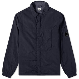 CP Company Navy Nylon Zip Overshirt