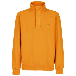 CP Company Orange Stand Collar Sweatshirt