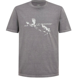 CP Company Grey Logo T-Shirt