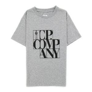 Kids CP Company Grey Logo T-Shirt