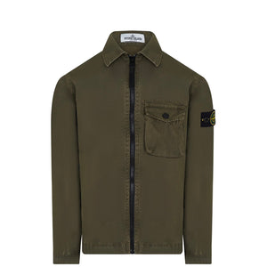 Stone Island Junior Zip Canvas Overshirt