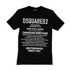 Kids DSQUARED2 Black Logo T-Shirt