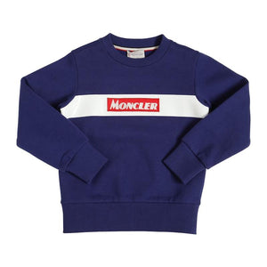 Kids Moncler Navy Logo Sweatshirt