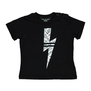 Kids Neil Barrett Black Logo Tee