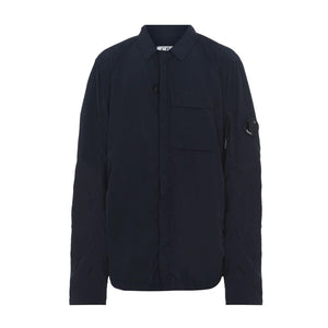 Kids CP Company Navy Chrome Overshirt