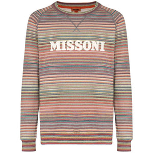 Missoni Multi Stripe Logo Sweatshirt
