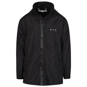 Off-White Black Industrial Zip Raincoat