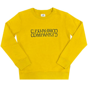 Kids CP Company Mirrored Logo Sweatshirt