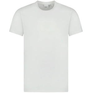 Burberry White Embroidered Logo T-Shirt