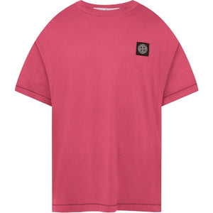 Stone Island Ciclamino Patch Logo T-Shirt