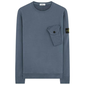 Stone Island Powder Blue Pocket Sweatshirt