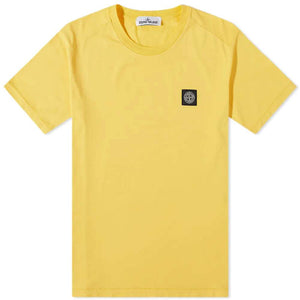 Stone Island Yellow Patch Logo T-Shirt