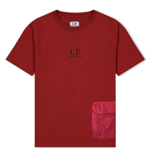 Kids CP Company Red Logo T-Shirt