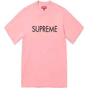 Supreme Pink Embroidered Logo T-Shirt