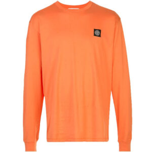 Stone Island Patch Logo Long Sleeve T-Shirt